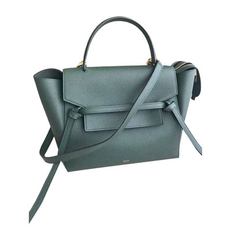 celine belt bag olive green|Belt leather crossbody bag Celine Green in Leather .